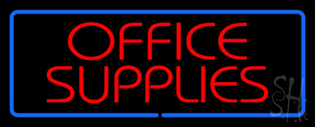 Office Supplies Neon Sign