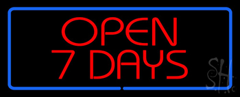Open 7 Days Neon Sign