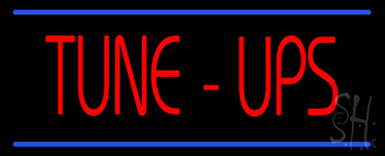 Tune Ups Double Line Neon Sign
