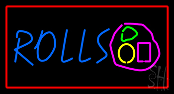 Rolls Red Border Neon Sign
