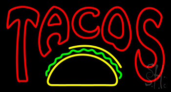 Double Stroke Tacos Neon Sign