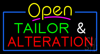 Open Tailor And Alteration Neon Sign