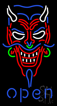 Devil Open Neon Sign