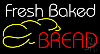 White Fresh Baked Bread Neon Sign