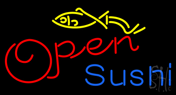 Open Sushi Neon Sign