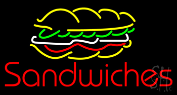 Red Sandwiches Neon Sign