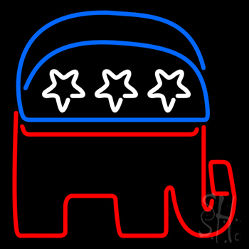 Gop Elephant Republican Party Neon Sign