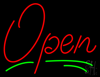 Open Neon Sign