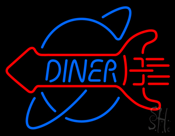1950s Rocket Diner Neon Sign