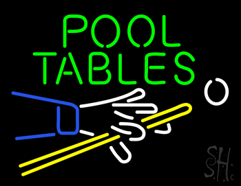 Pool Tables Neon Sign