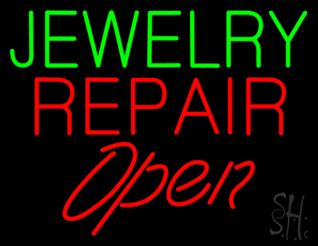 Open Jewelry Repair Neon Sign