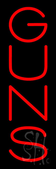 Vertical Guns Neon Sign