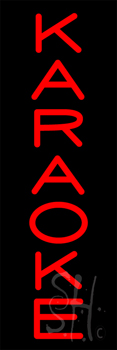 Karaoke Vertical Neon Sign