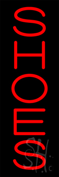 Red Vertical Shoes Neon Sign