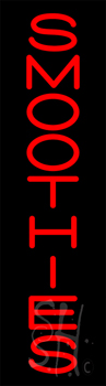 Vertical Red Smoothies Neon Sign