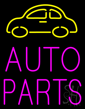 Auto Parts With Car Logo Neon Sign