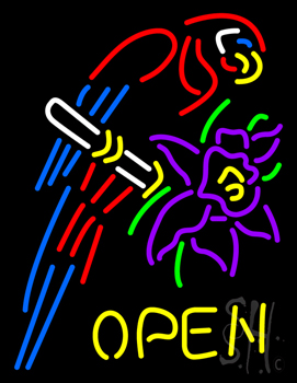 Tropical Parrot Neon Sign
