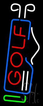 Vertical Golf Neon Sign