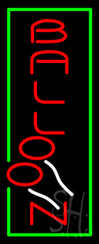 Balloon Vertical Neon Sign