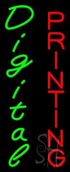 Vertical Digital Printing Neon Sign