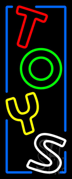 Vertical Toys With Border Neon Sign