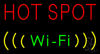 Hot Spot Wifi Neon Sign