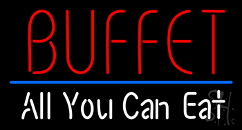 Buffet All You Can Eat Neon Sign