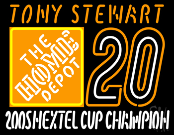Tony Stewart 20 Nascar Neon Sign