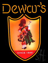 Dewars Scotchman Neon Sign