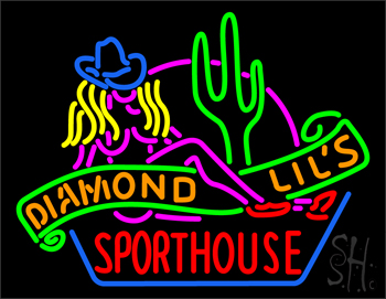Sexy Diamond Lils Sporthouse Las Vegas Neon Sign
