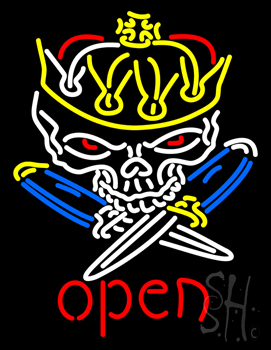 Royal Skull Tattoo Neon Sign