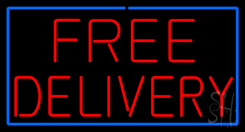 Free Delivery Neon Sign