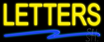Custom Swish Line Neon Sign