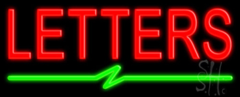 Custom Bolt Line Neon Sign