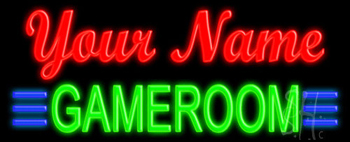 Custom Green Game Room Neon Sign