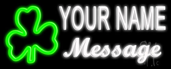 Custom Shamrock Neon Sign