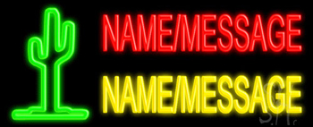 Custom Cactus Neon Sign