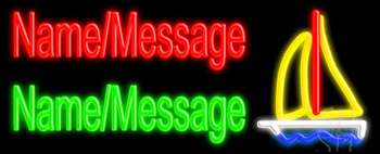 Custom Sailboat Neon Sign