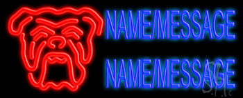 Custom Bull Dog Neon Sign