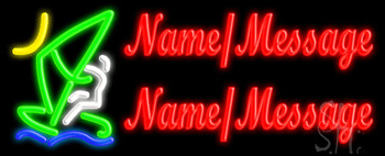 Custom Boat Rider Neon Sign