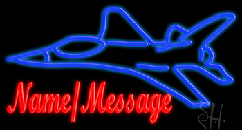 Custom Fighter Plane Neon Sign