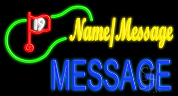 Custom Golf Course Neon Sign