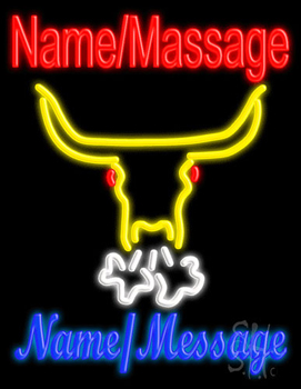 Custom Snorting Bull Neon Sign