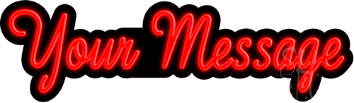 Custom Cursive Neon Sign