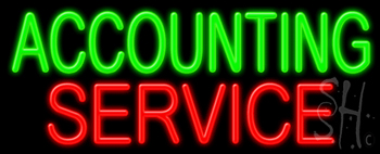 Accounting Service Neon Sign