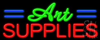 Art Supplies Neon Sign