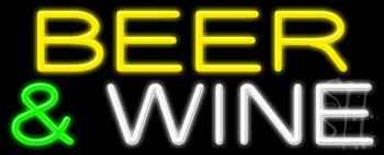 Beer And Wine Neon Sign
