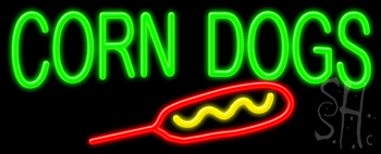 Corn Dogs Neon Sign