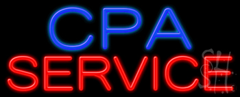 Cpa Service Neon Sign