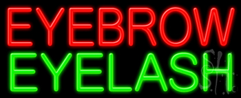 Eyebrow Eyelash Neon Sign